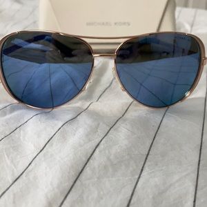 Michael Kors Blue Aviators